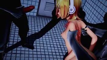 play [mmd] kagamine rin - ритмичное совершение вер2.0