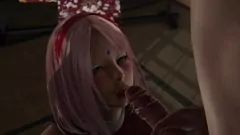 Redare 3d hentai necenzurat: experiența de muie din Sakura din Universul Naruto