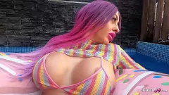 play POV Amateur Sex with Emo Teen Cathy B: Hardcore Holiday Fuck with Facial