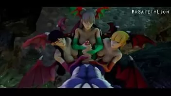 Riproduci Darkstalkers lilith e morrigan soddisfano la loro lussuria sul cazzo di talbain